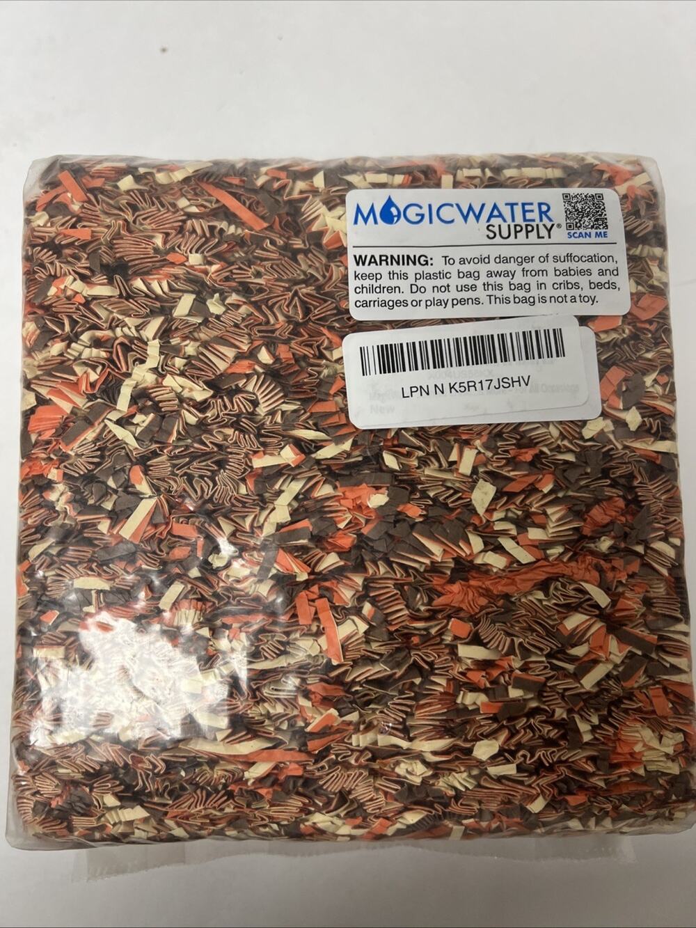 MagicWater Crinkle Cut Paper Shred Filler for Gift Baskets 2 lb Fall Colors